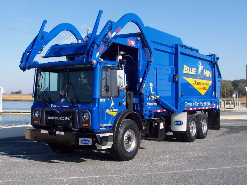 Blue Hen Disposal Commercial Waste Truck